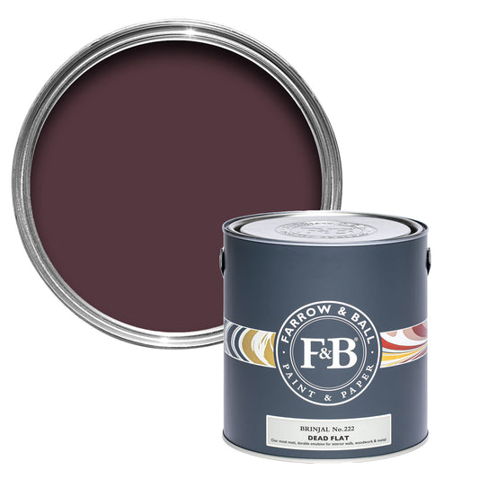 Farrow & Ball Brinjal No. 222 - Dead Flat 2.5L