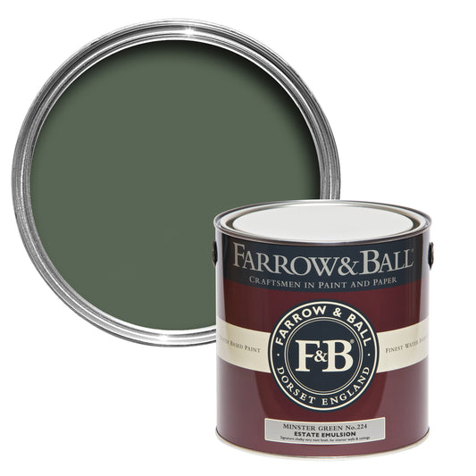 Farrow & Ball Minster Green No. 224 - Exterior Eggshell 750ml
