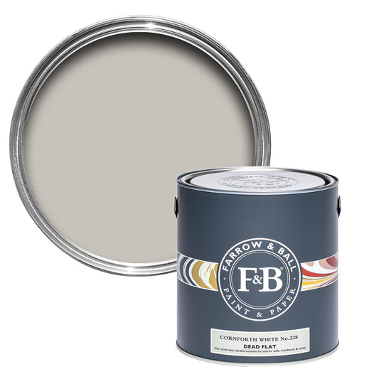 Farrow & Ball Cornforth White No. 228 - Dead Flat 750ml
