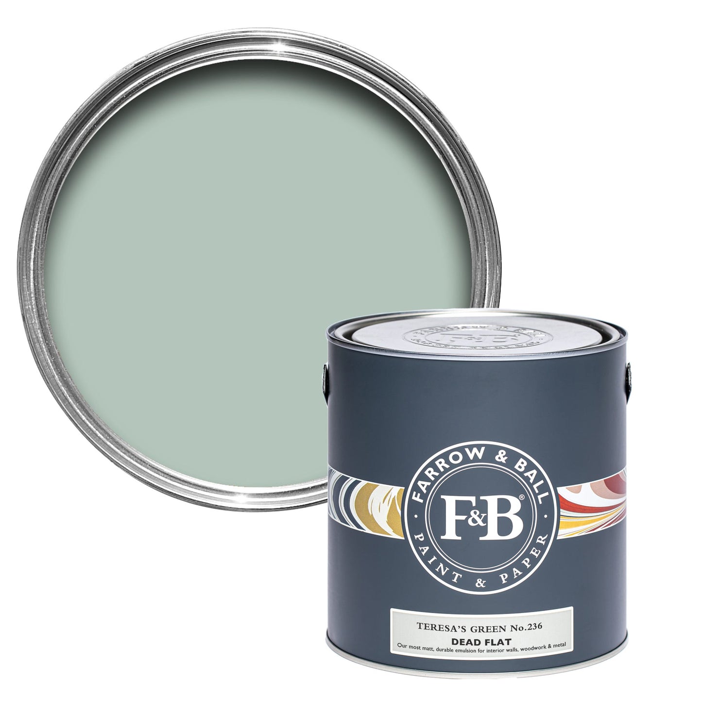 Farrow & Ball Teresa's Green No. 236 - Dead Flat 750ml