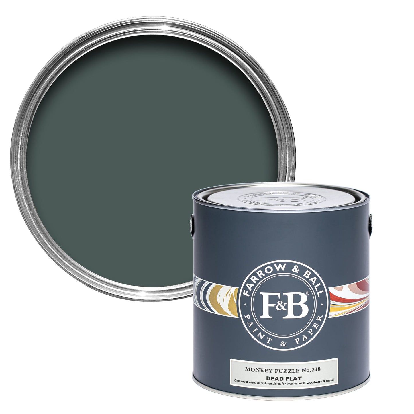 Farrow & Ball Monkey Puzzle No. 238 - Dead Flat 2.5L
