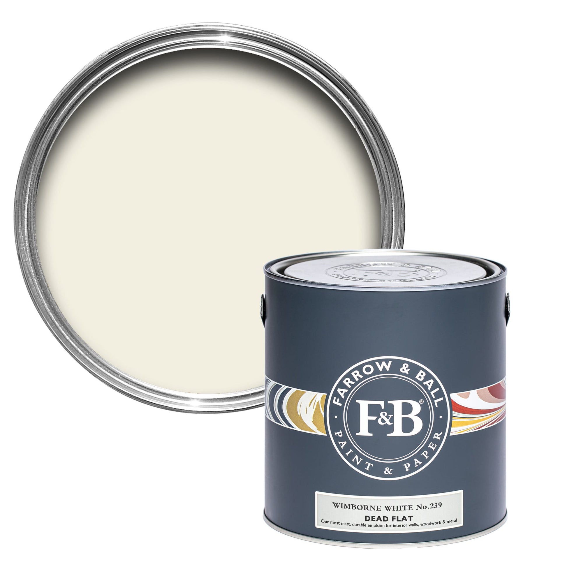Farrow & Ball Wimborne White No. 239 - Dead Flat 750ml