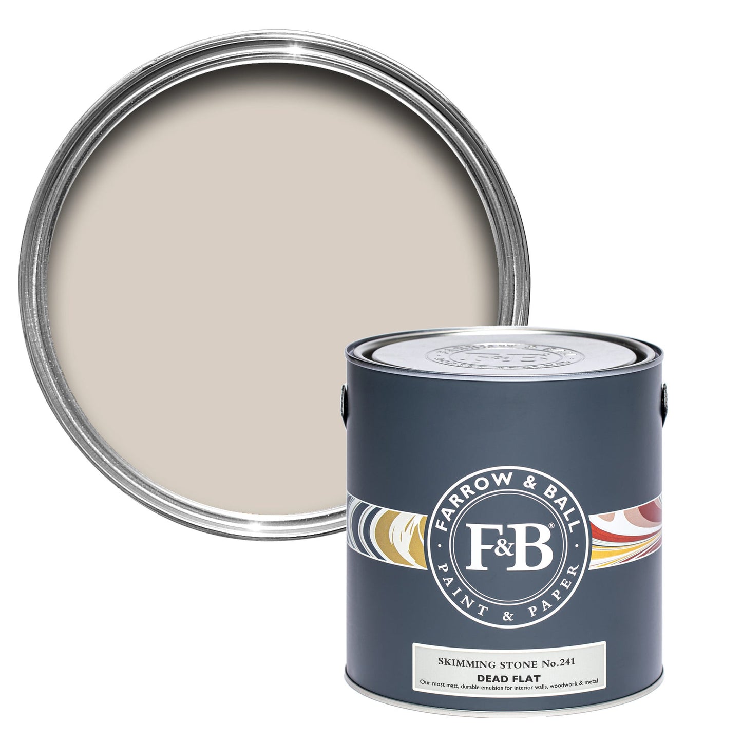 Farrow & Ball Skimming Stone No. 241 - Dead Flat 5L