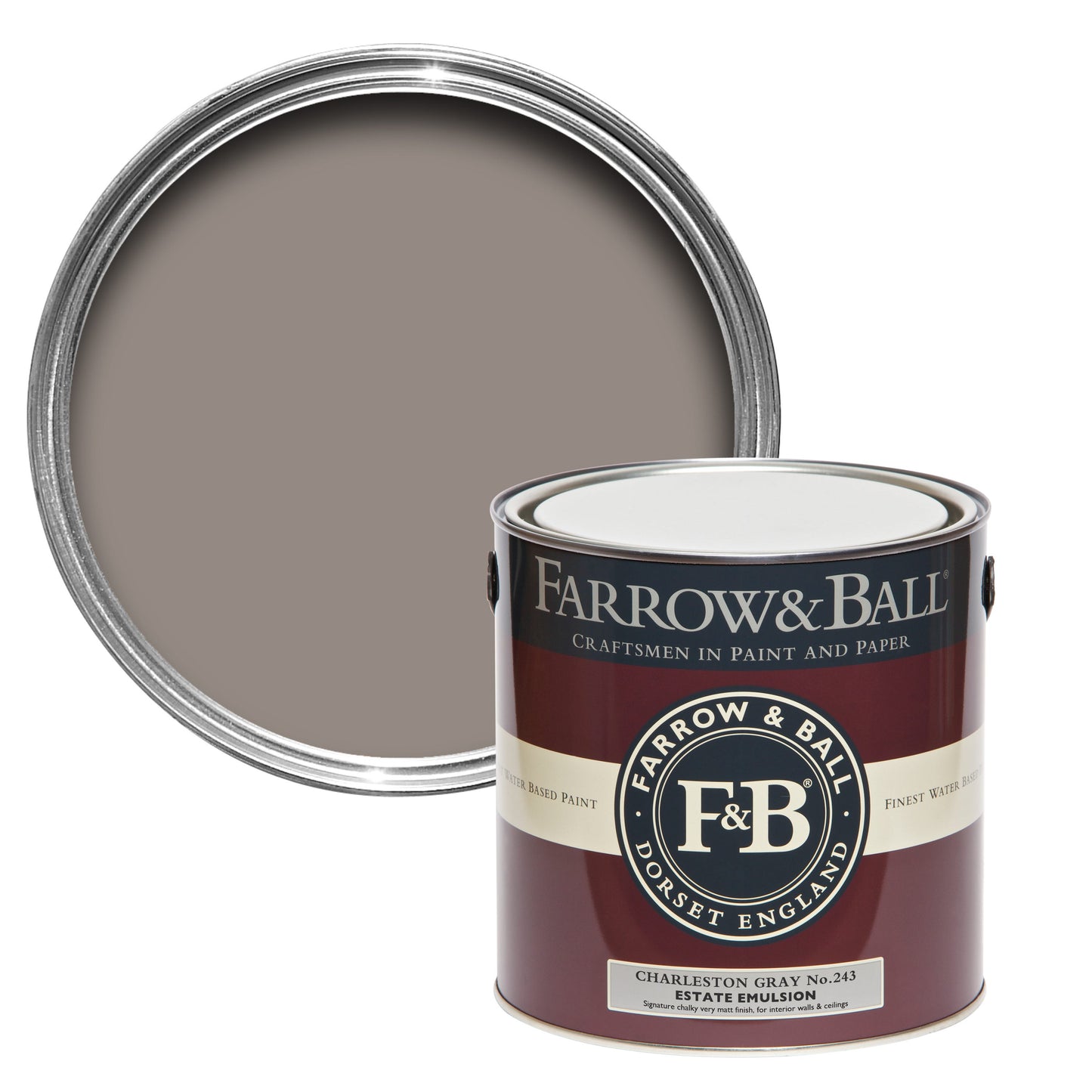 Farrow & Ball Charleston Gray No. 243 - Modern Emulsion 5L
