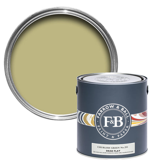 Farrow & Ball Churlish Green No. 251 - Dead Flat 750ml