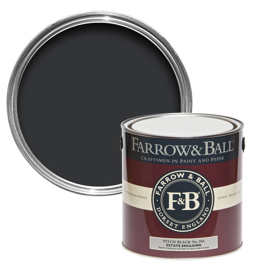 Farrow & Ball Pitch Black No. 256 - Modern Eggshell 750ml