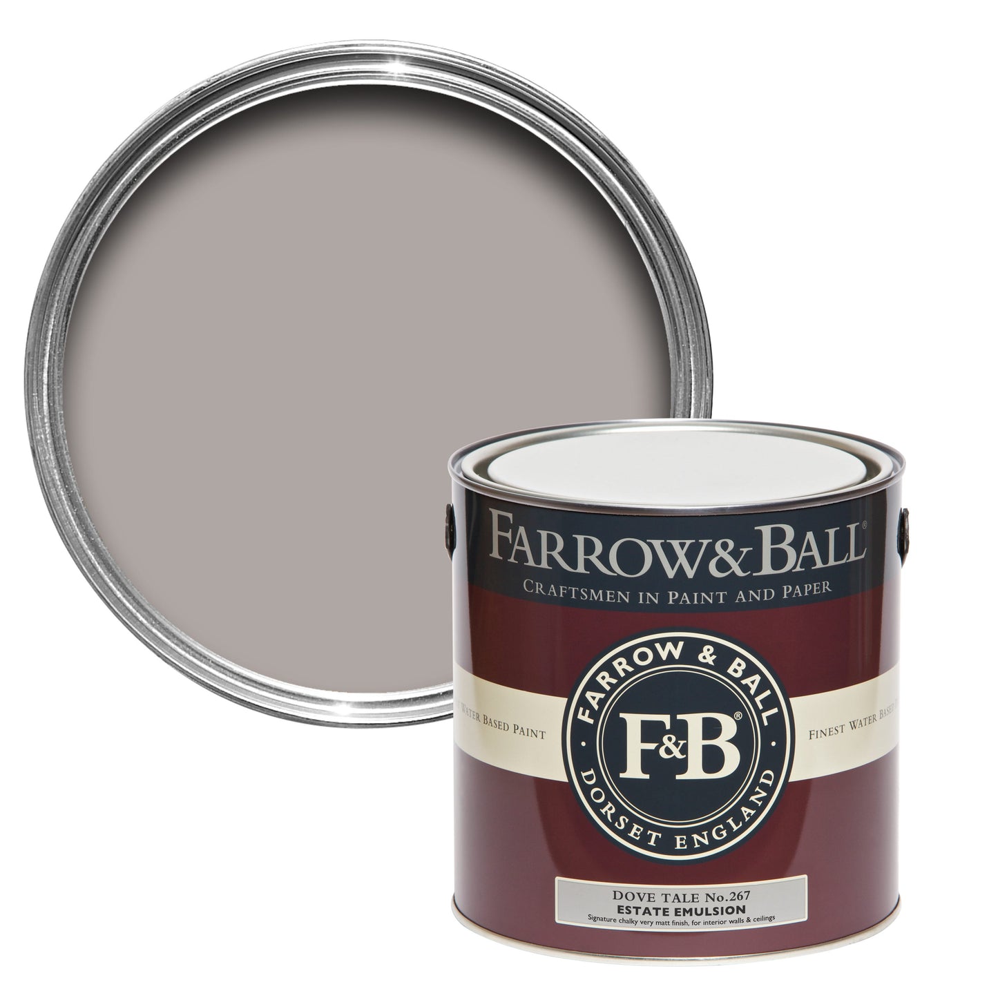 Farrow & Ball Dove Tale No. 267 - Estate Emulsion 2.5L