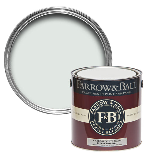 Farrow & Ball Cabbage White No. 269 - Exterior Eggshell 2.5L