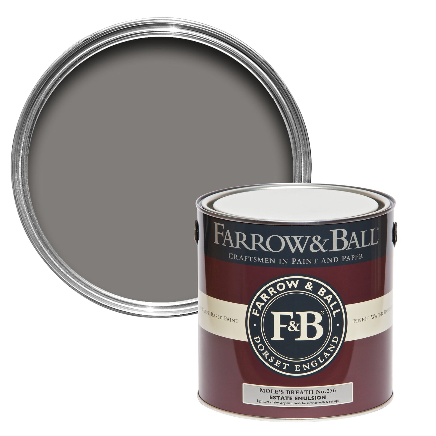 Farrow & Ball Mole's Breath No. 276 - Modern Eggshell 5L