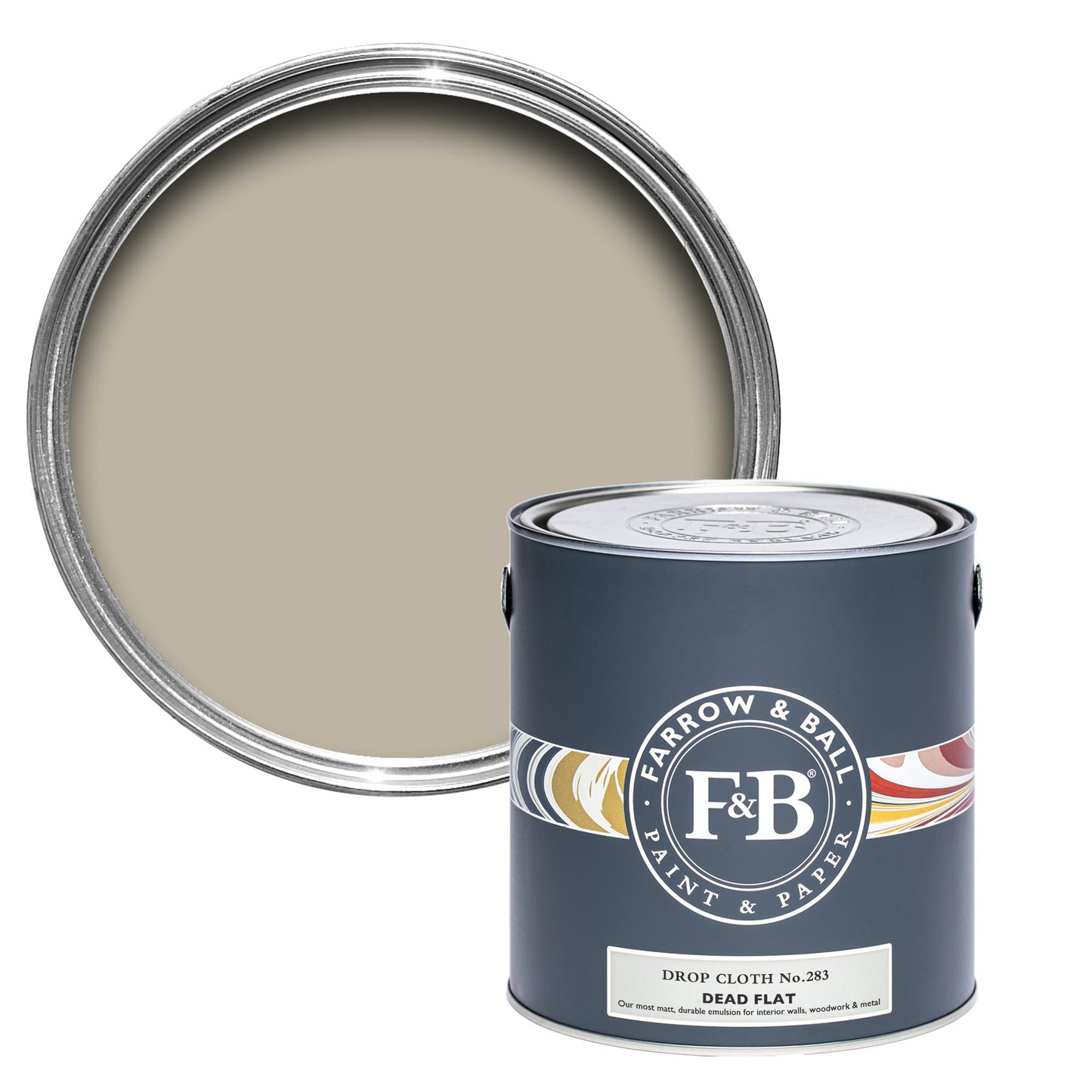 Farrow & Ball Drop Cloth No. 283 - Dead Flat 5L