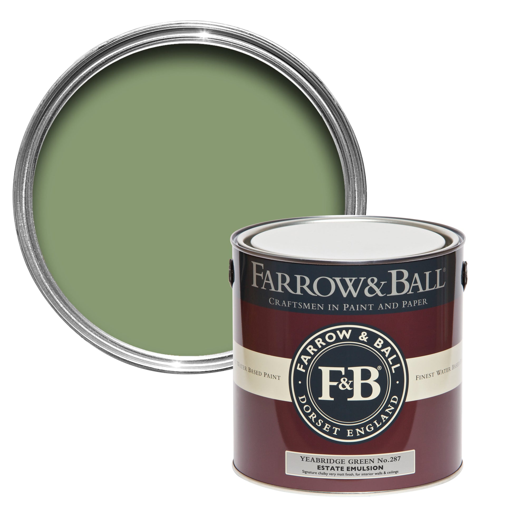 Farrow & Ball Yeabridge Green No. 287 - Full Gloss 2.5L