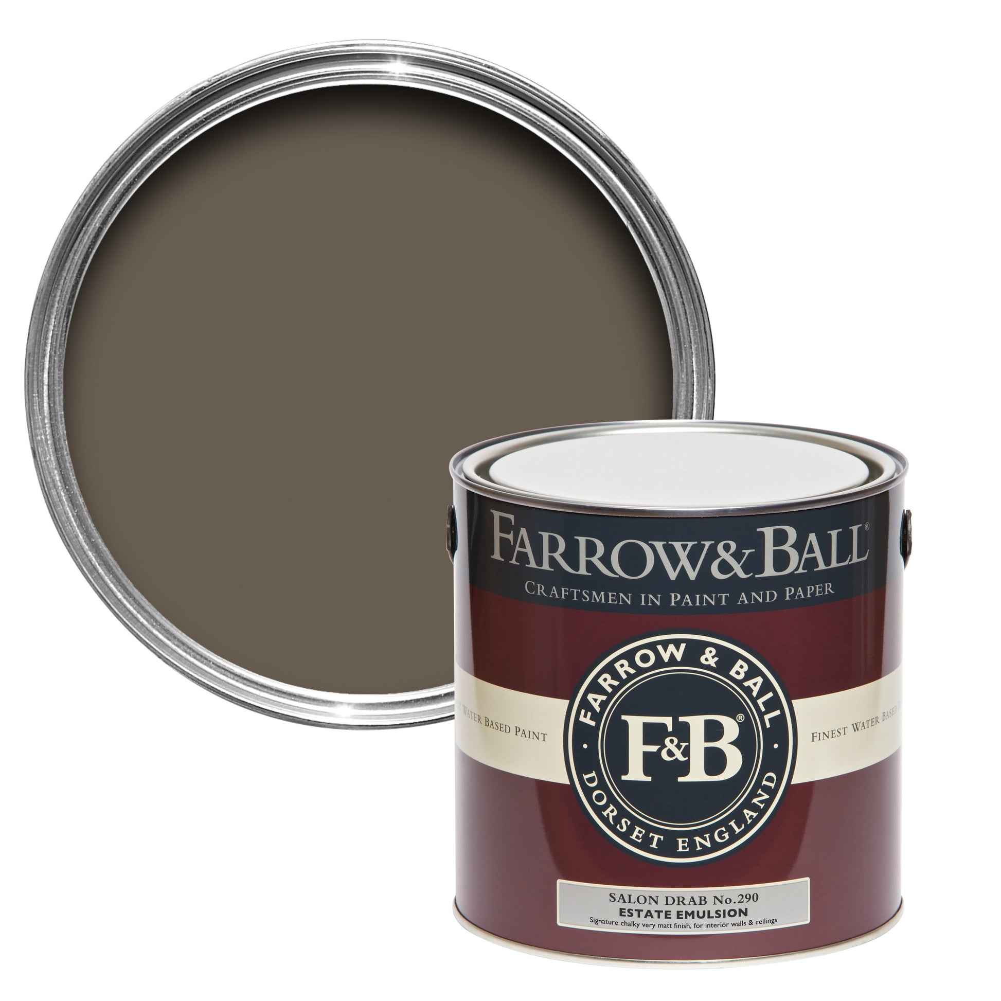 Farrow & Ball Salon Drab No. 290 - Exterior Eggshell 750ml