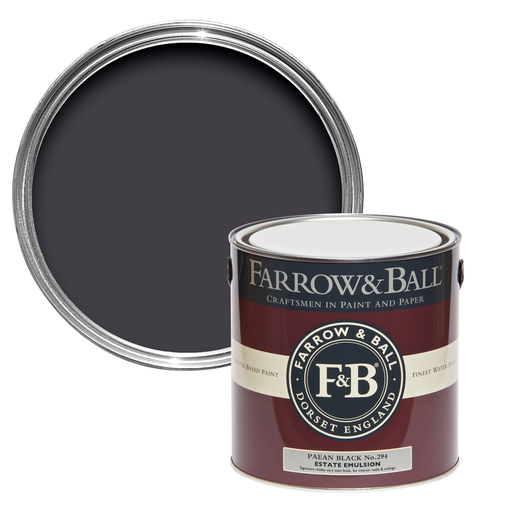 Farrow & Ball Paean Black No. 294 - Estate Eggshell 750ml