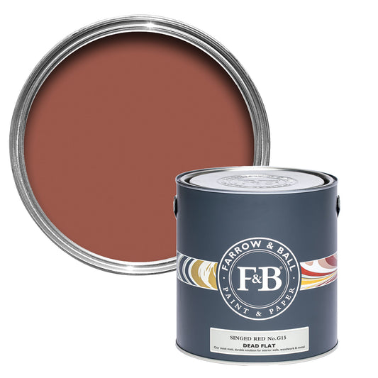 Farrow & Ball Singed Red No. G15 - Dead Flat 5L