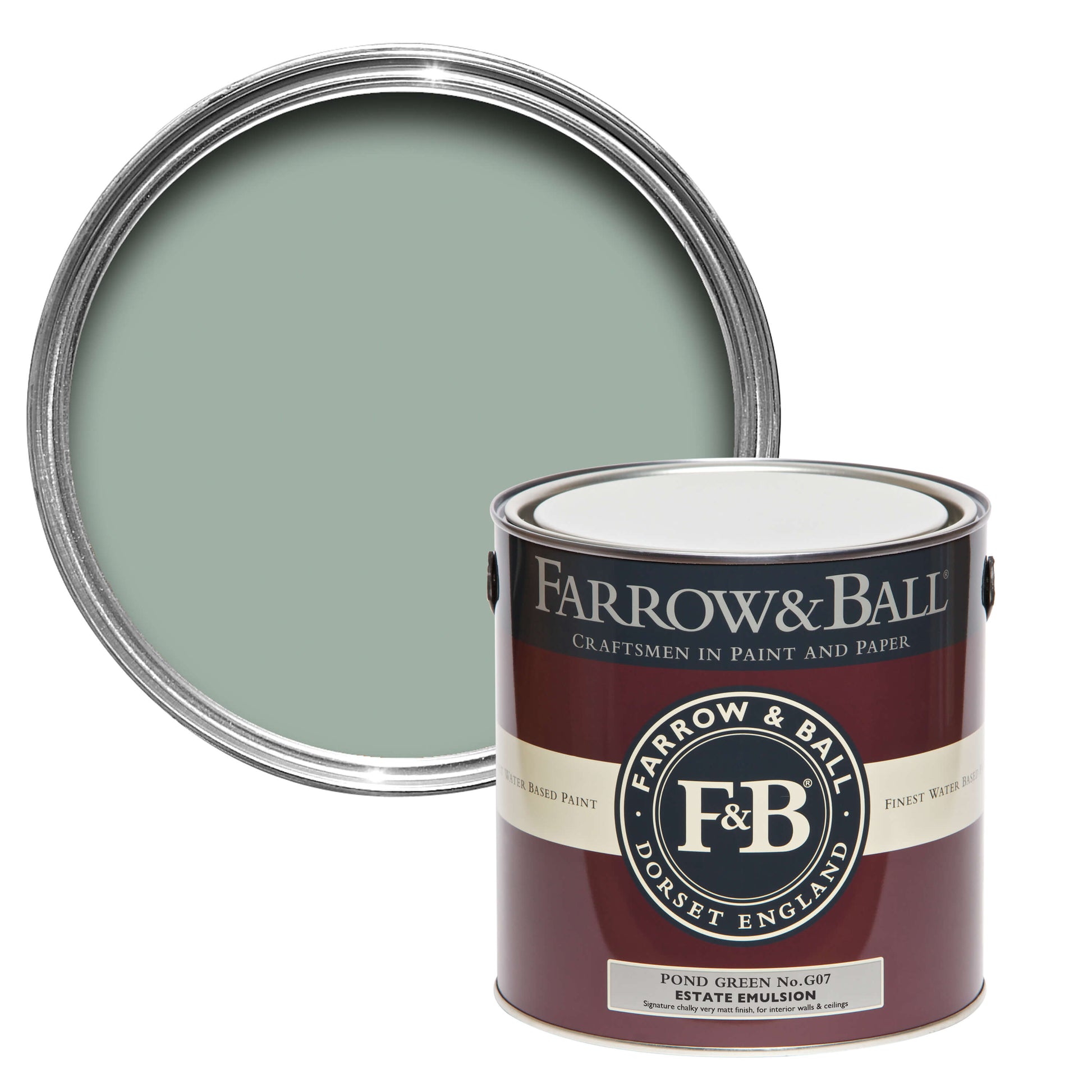 Farrow & Ball Pond Green No. G7 - Full Gloss 2.5L