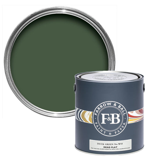 Farrow & Ball Duck Green No. W55 - Dead Flat 750ml