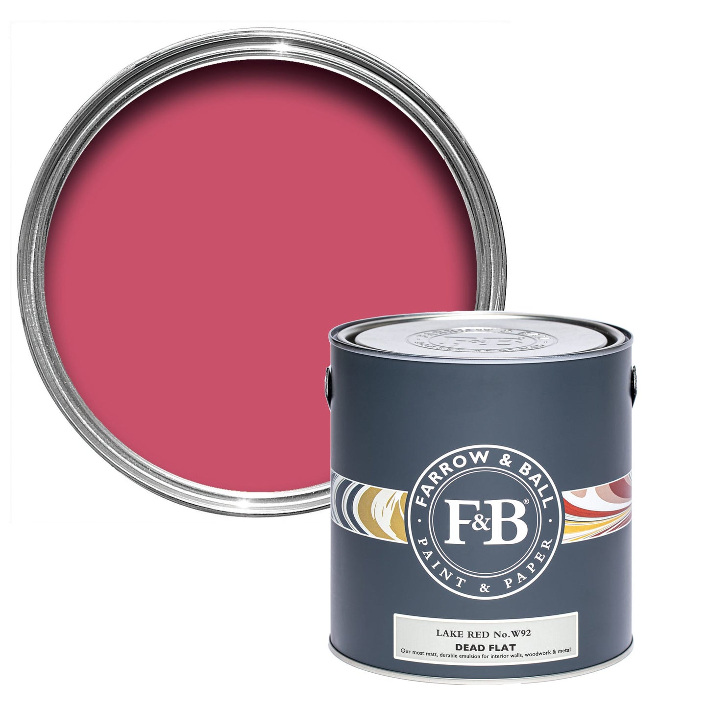 Farrow & Ball Lake Red No. W92 - Dead Flat 750ml