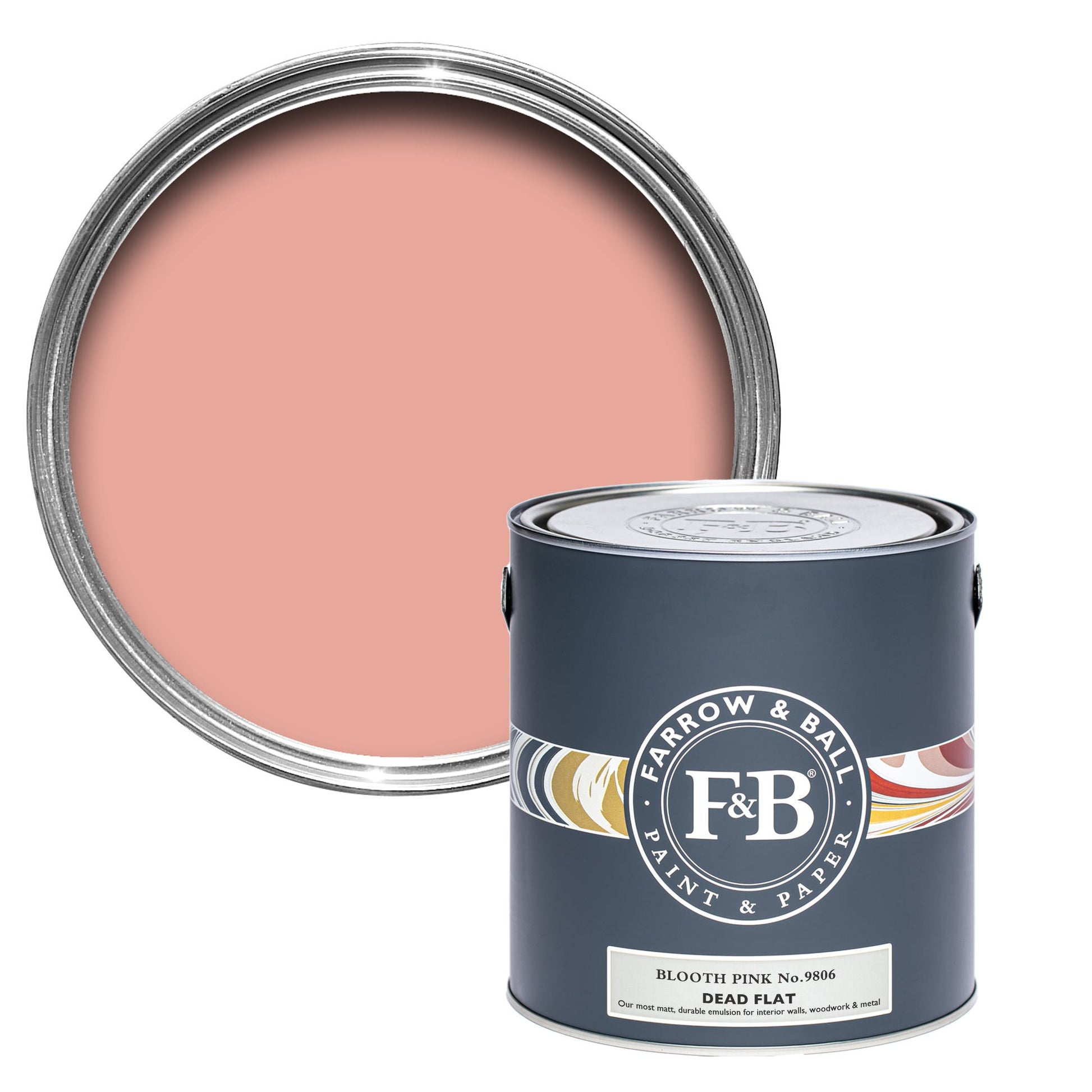 Farrow & Ball Blooth Pink No. 9806 - Dead Flat 750ml