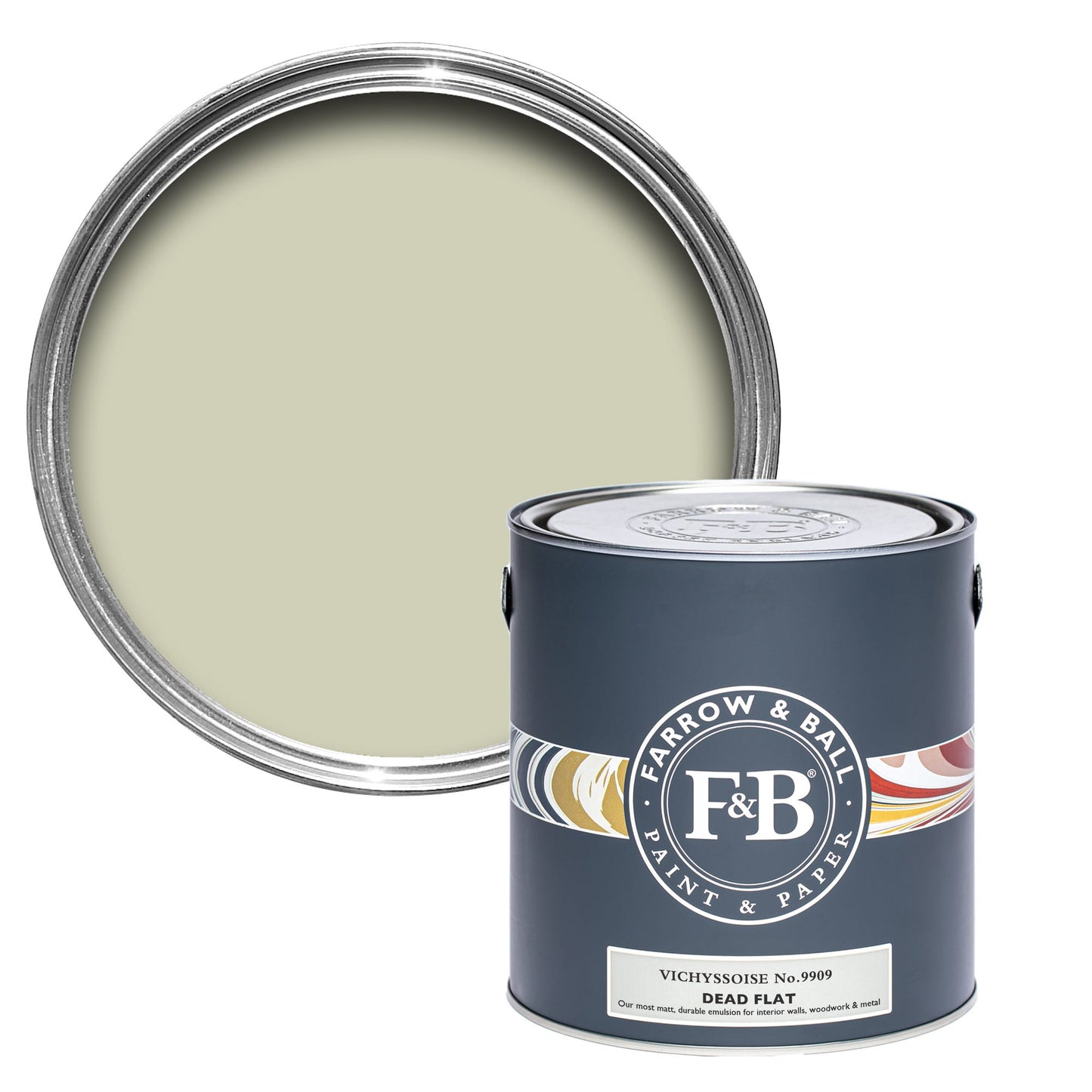 Farrow & Ball Vichyssoise No. 9909 - Dead Flat 2.5L