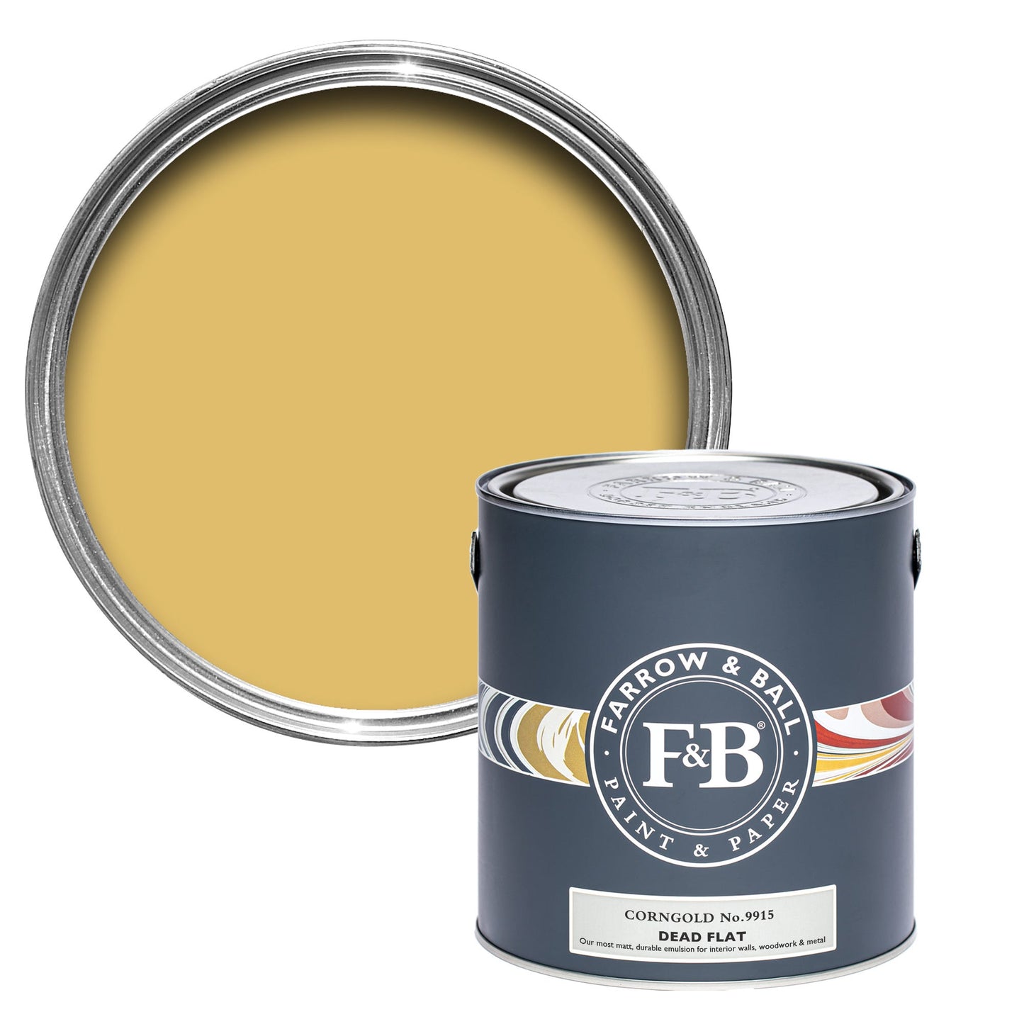 Farrow & Ball Corngold No. 9915 - Dead Flat 750ml