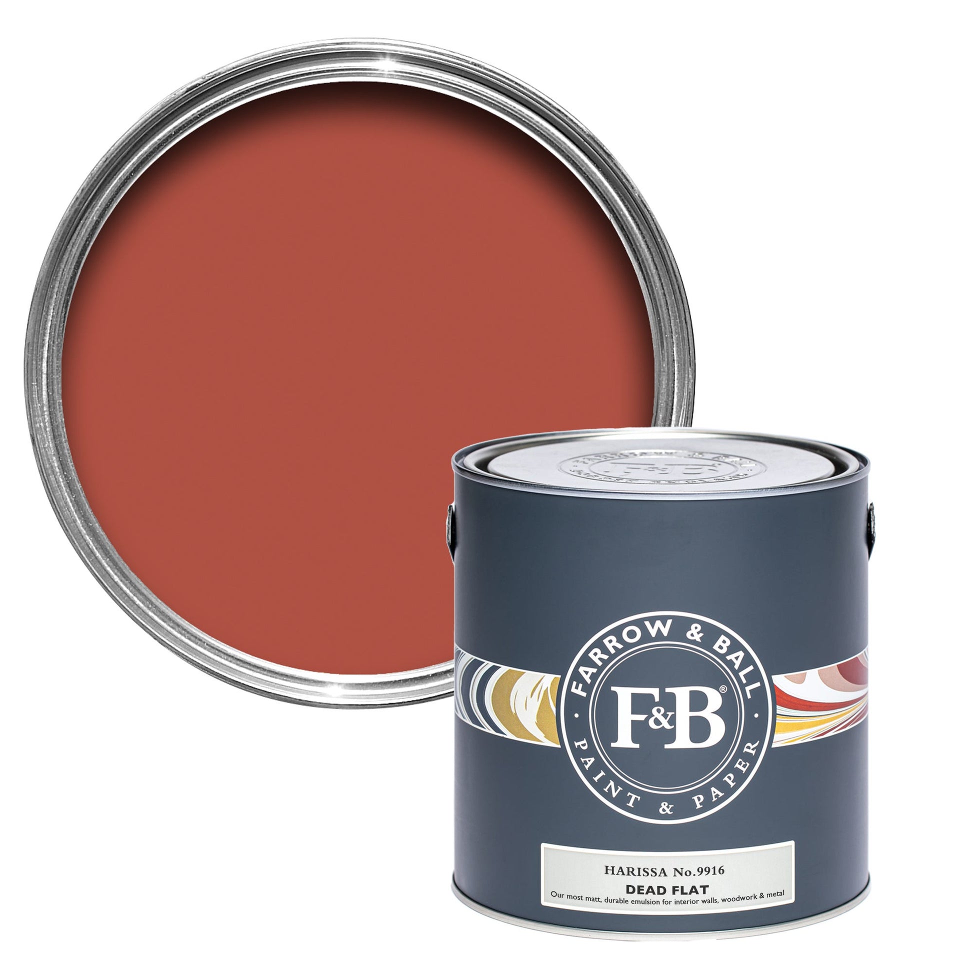 Farrow & Ball Harissa No. 9916 - Dead Flat 5L