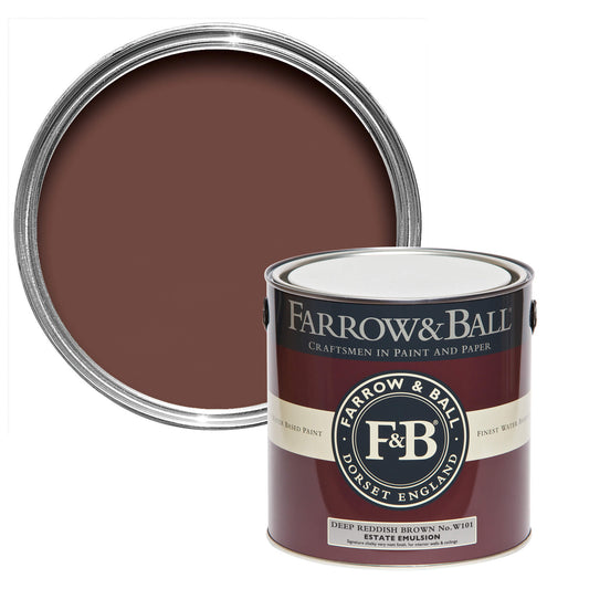 Farrow & Ball Deep Reddish Brown No. W101 - Modern Eggshell 2.5L