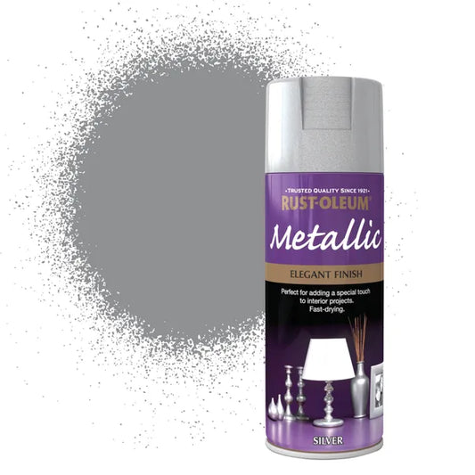 Bespoke Decor Rust-oleum Elegant Metallic Silver 400ml paint