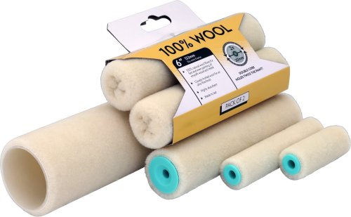 Bespoke Decor (Blonde) 100% Wool Mini Roller Sleeves (Pack of 3) 4" paint