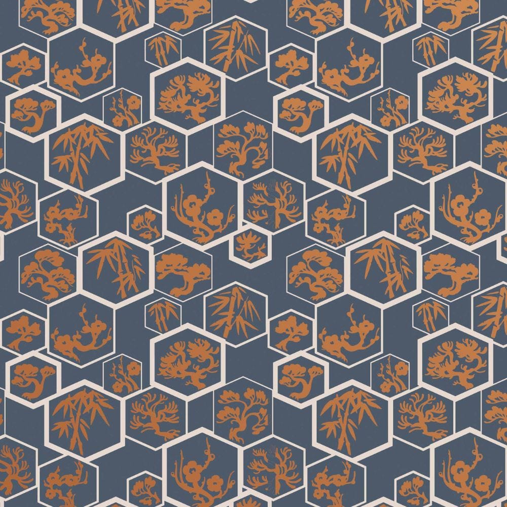 Farrow & Ball Shouchikubai - Wallpaper 210 x 270 mm