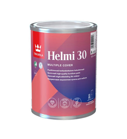 Tikkurila Helmi 30 Semi-Matt Furniture & Kitchen Cupboard Paint