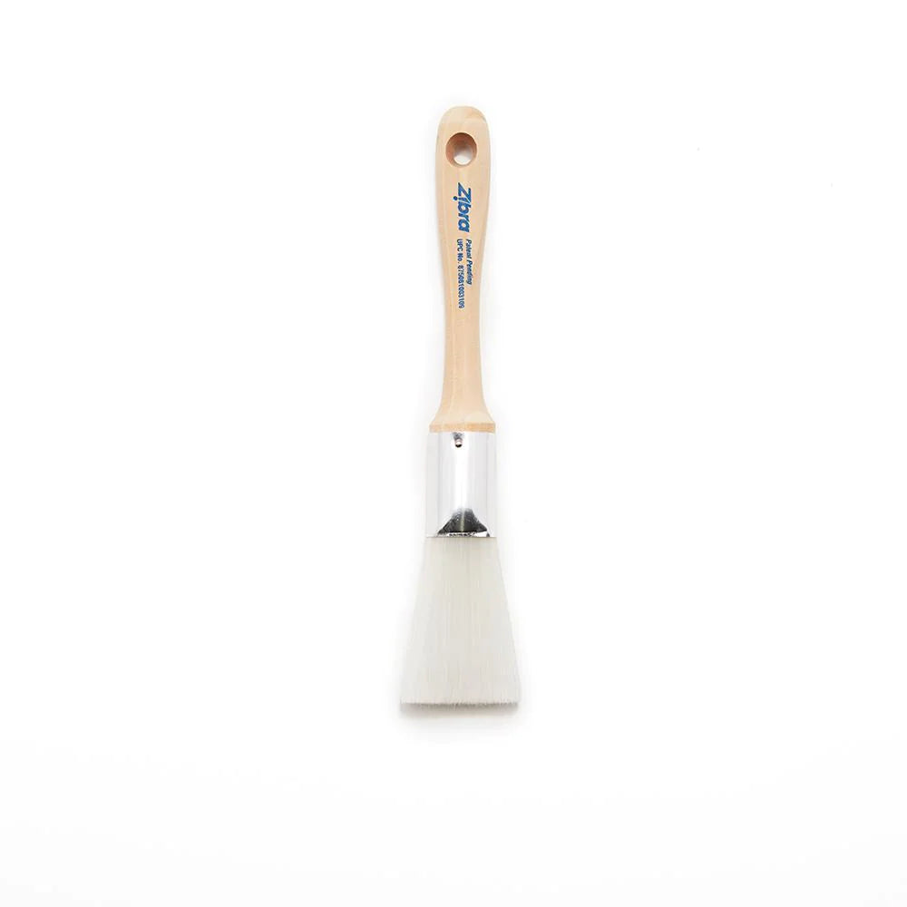 Bespoke Decor NI Fan Paint Brush for Mouldings and Routed Edges - Zibra paint